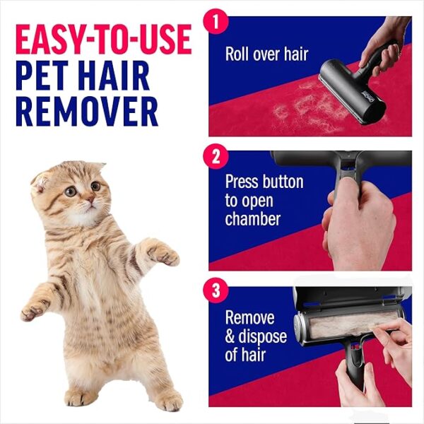 Chom Chom Roller Pet Hair Remover and Reusable Lint Roller - Image 3